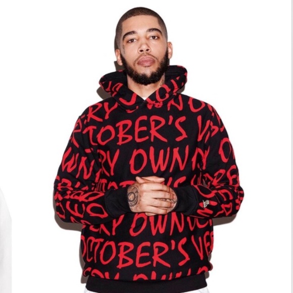 OVO October Very Own Workmark print hoody - Picture 1 of 2